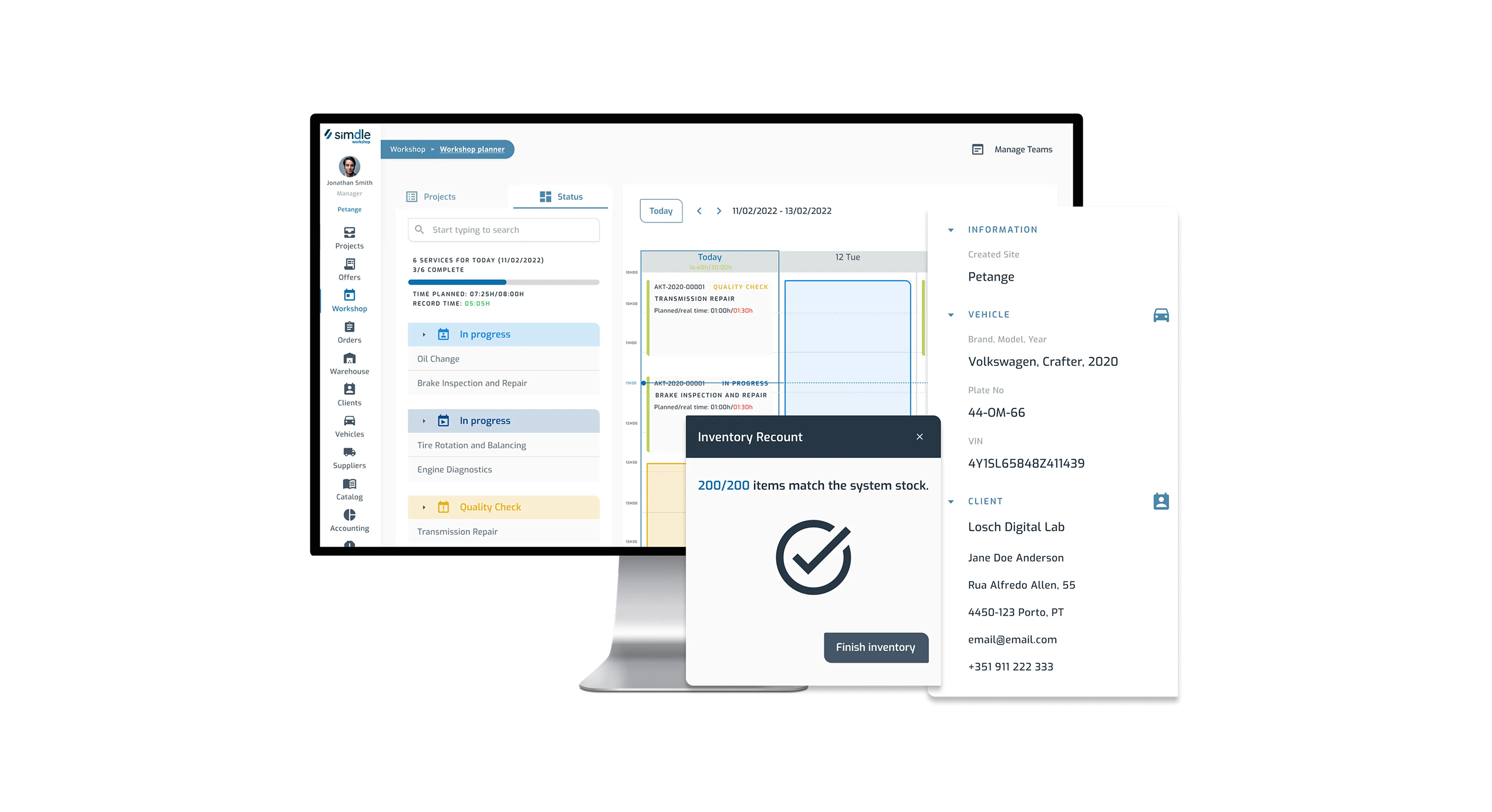 Anders brand wordmark in white placed on top of an image of a modern interior design.